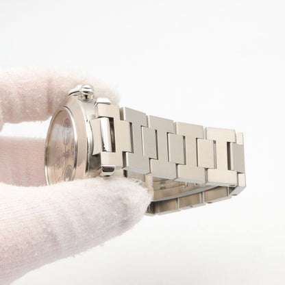 Cartier tee Watch Pasha C Chronograph Silver Stainless Steel is — view 8
