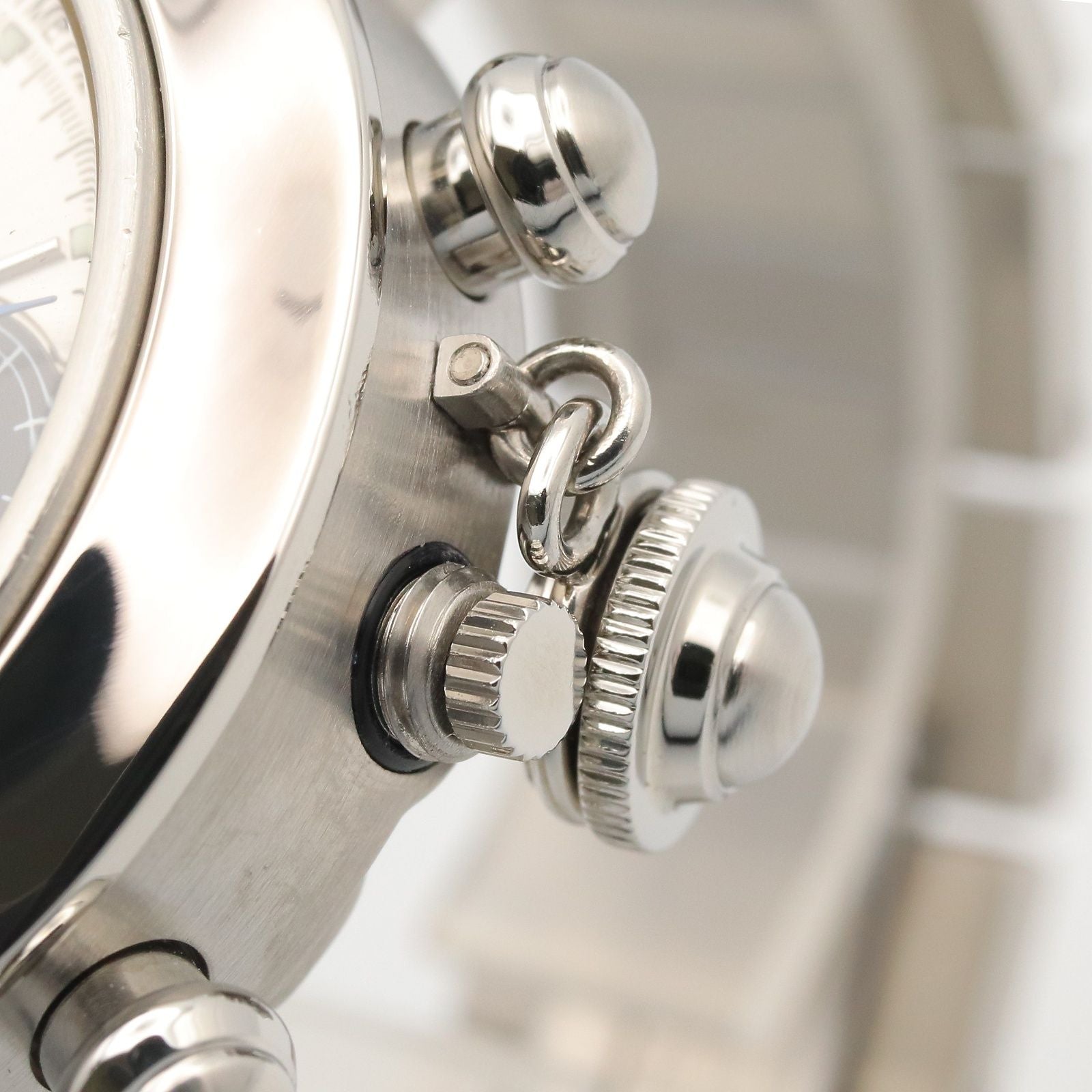 Cartier tee Watch Pasha C Chronograph Silver Stainless Steel is — view 6