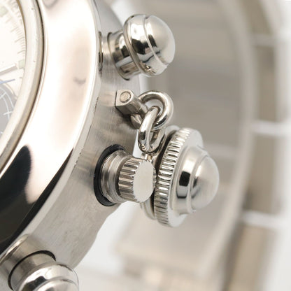 Cartier tee Watch Pasha C Chronograph Silver Stainless Steel is — view 6
