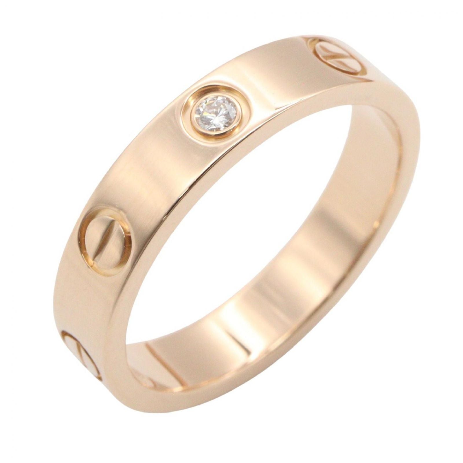 Cartier tee Ring Minilovering 18k Pink Gold Diamond