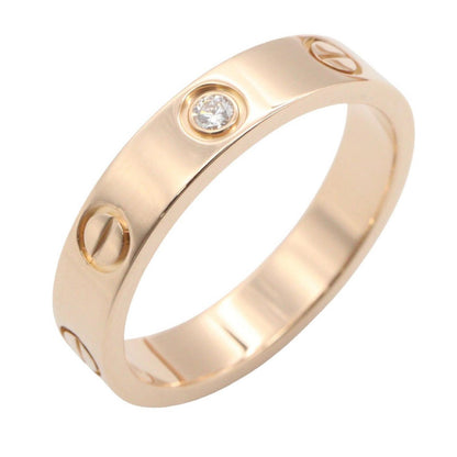 Cartier tee Ring Minilovering 18k Pink Gold Diamond