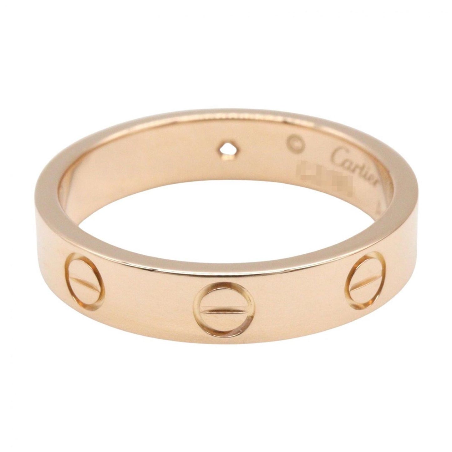 Cartier tee Ring Minilovering 18k Pink Gold Diamond — view 3