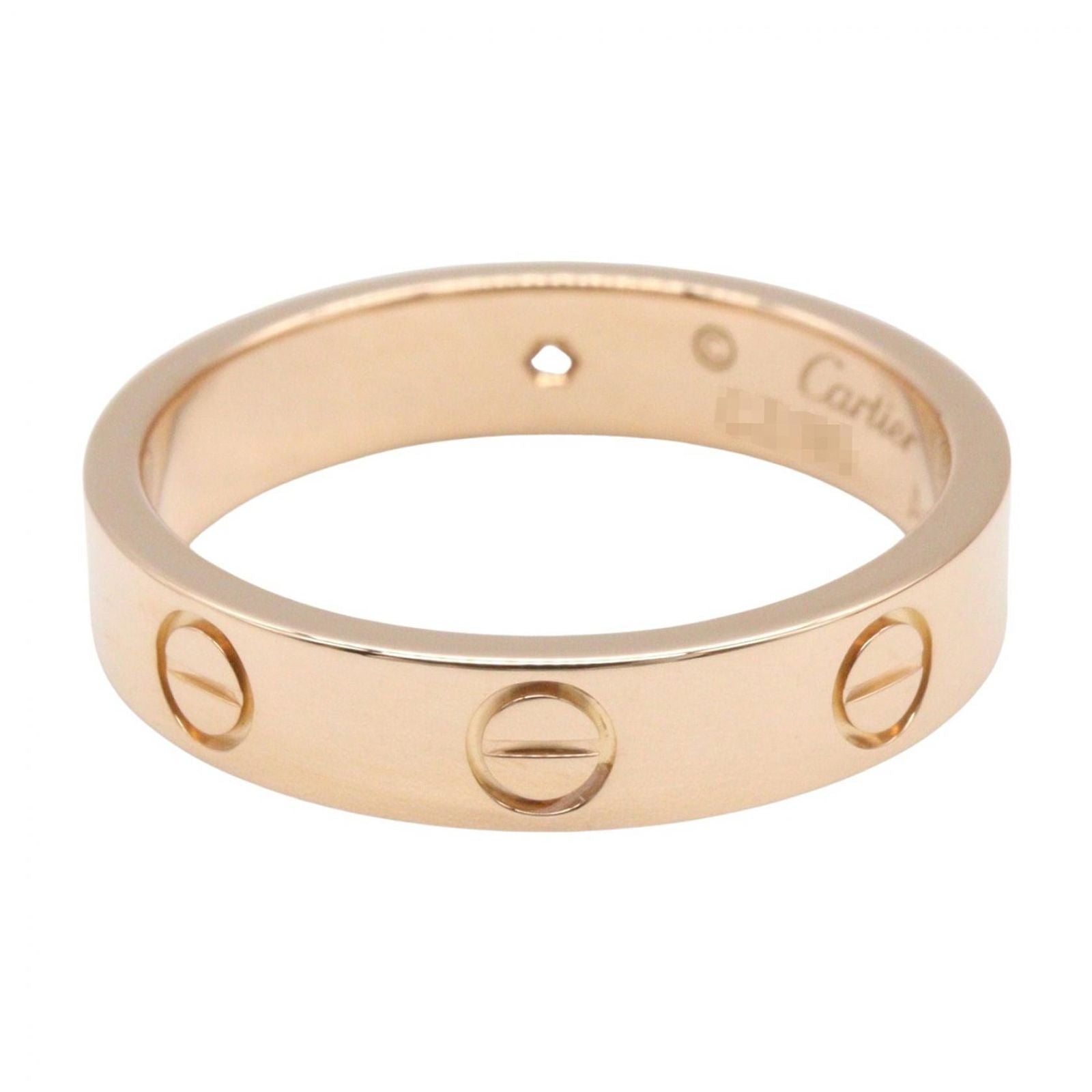 Cartier tee Ring Minilovering 18k Pink Gold Diamond — view 3