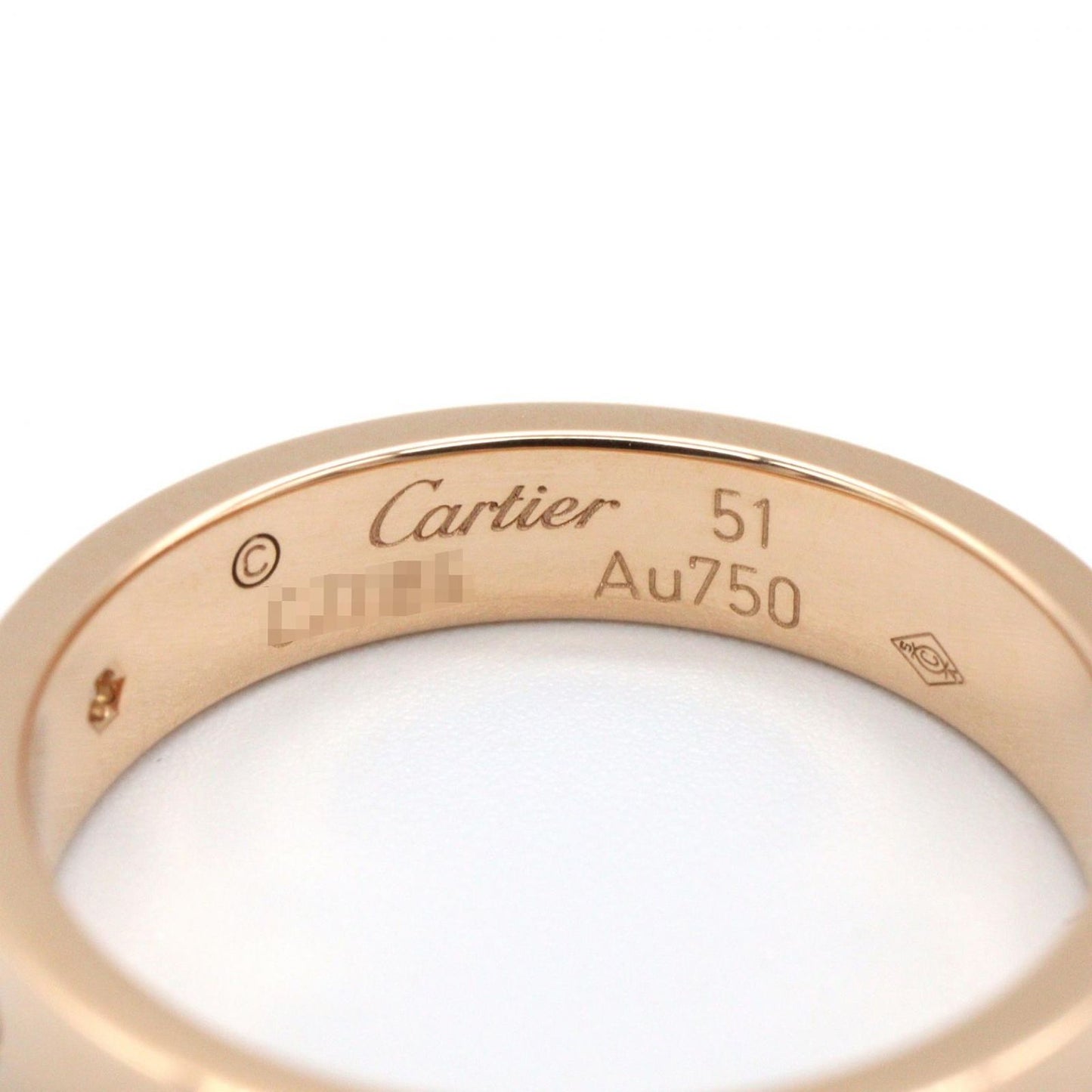 Cartier tee Ring Minilovering 18k Pink Gold Diamond — view 4