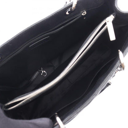 Chanel Tote Quilted Grand Shopping GST Black Caviar Leather Chain — view 3