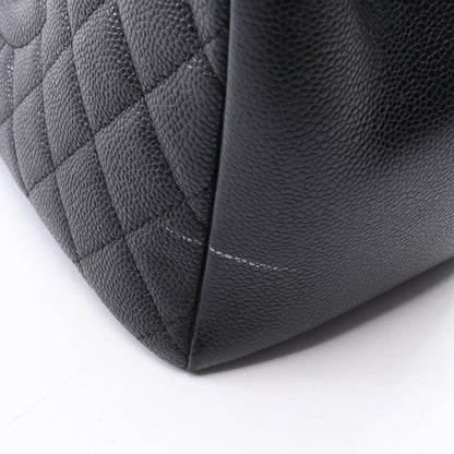 Chanel Tote Quilted Grand Shopping GST Black Caviar Leather Chain — view 7