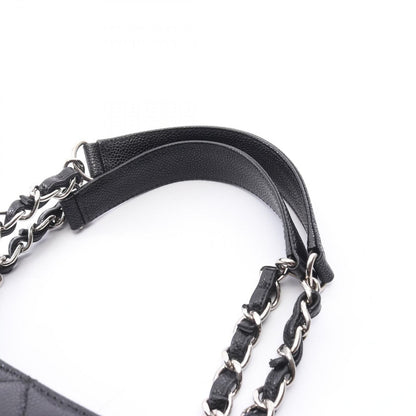 Chanel Tote Quilted Grand Shopping GST Black Caviar Leather Chain — view 9