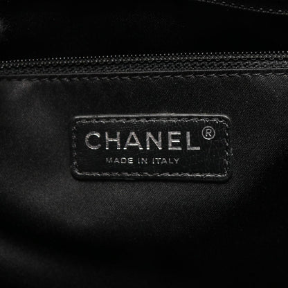 Chanel Tote Quilted Grand Shopping GST Black Caviar Leather Chain — view 4