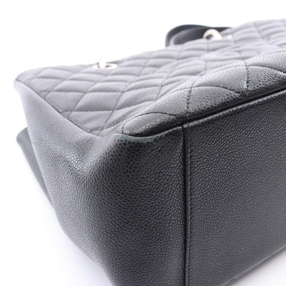 Chanel Tote Quilted Grand Shopping GST Black Caviar Leather Chain — view 6