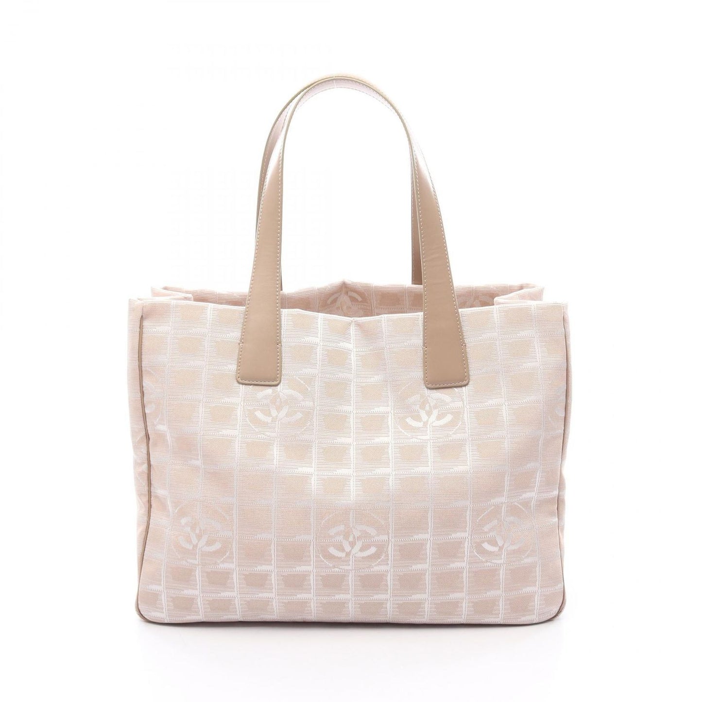 Chanel Tote New Travelline Beige Leather