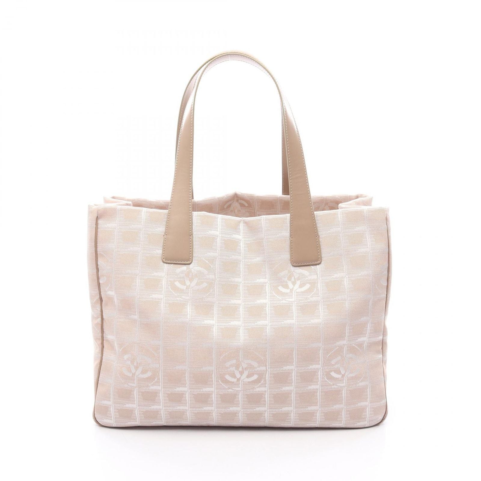 Chanel Tote New Travelline Beige Leather