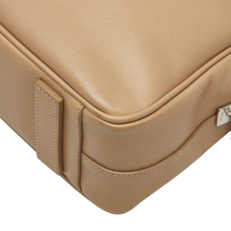 Prada Handbag Briefcase Business Beige Saffiano Leather — view 6