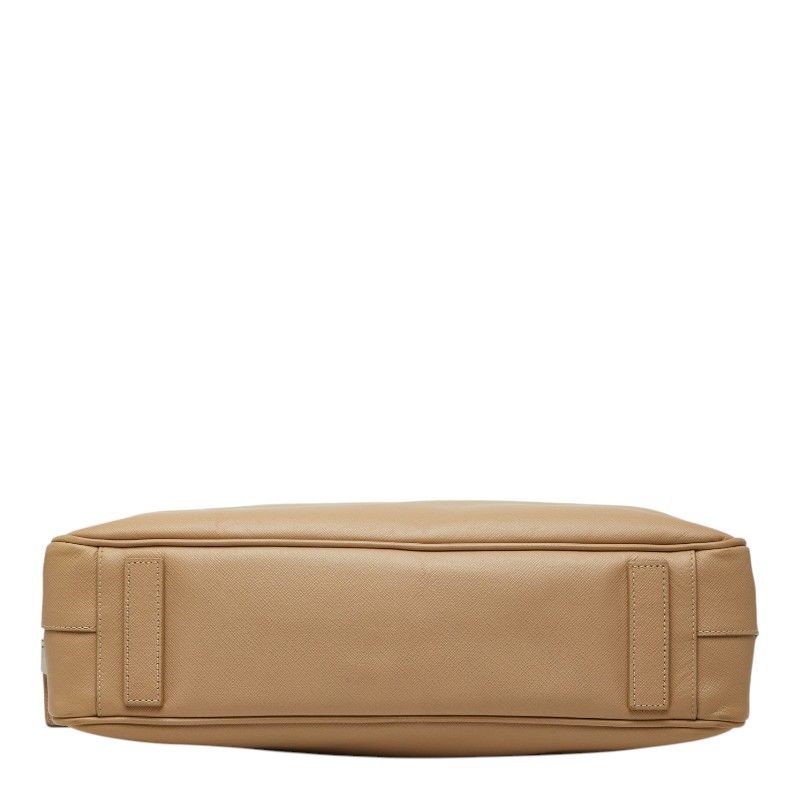 Prada Handbag Briefcase Business Beige Saffiano Leather — view 3