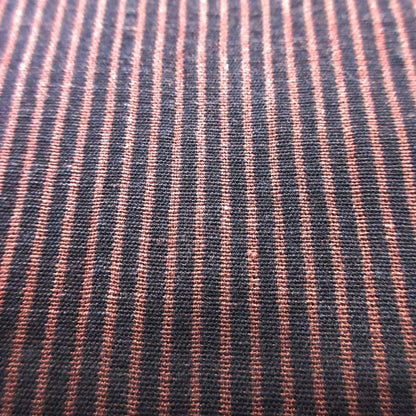 Hermes Cotton Linen Striped Trousers Pleated Pants 54 Brown Black — view 4