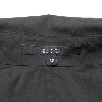 Gucci Vintage Stretch Shirt Blouse Long Sleeve Skipper Open Collar Gathered — view 5