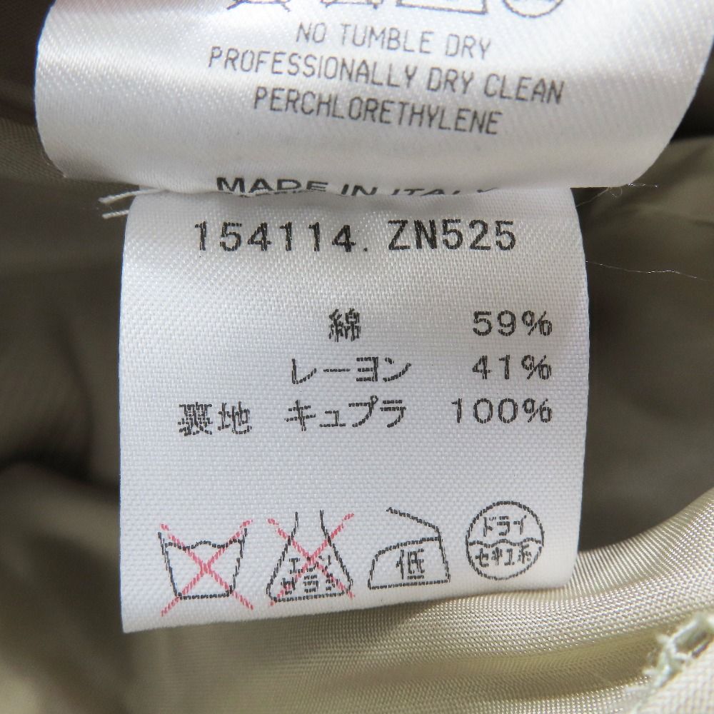 Gucci Vintage Cotton Rayon Wide Pants Trousers Flare Long Pleated 38 Beige — view 6
