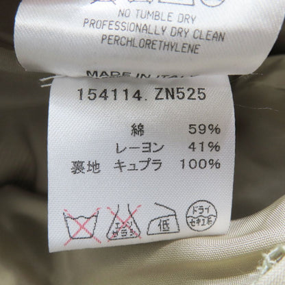 Gucci Vintage Cotton Rayon Wide Pants Trousers Flare Long Pleated 38 Beige — view 6