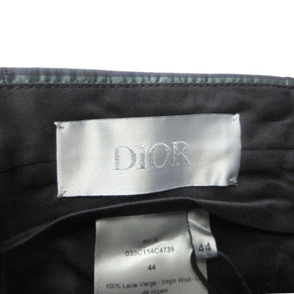 Dior Signature Logo Striped Wool Twill Trousers Pants Slim Waist Contrast 44 — view 7