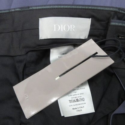 Dior Signature Logo Striped Wool Twill Trousers Pants Slim Waist Contrast 44 — view 8