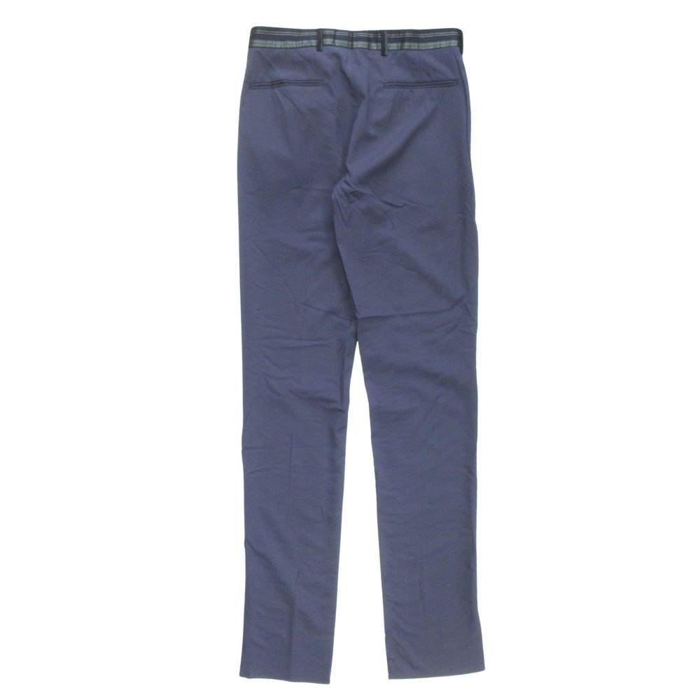 Dior Signature Logo Striped Wool Twill Trousers Pants Slim Waist Contrast 44 — view 2