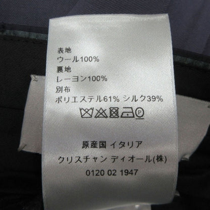 Dior Signature Logo Striped Wool Twill Trousers Pants Slim Waist Contrast 44 — view 9