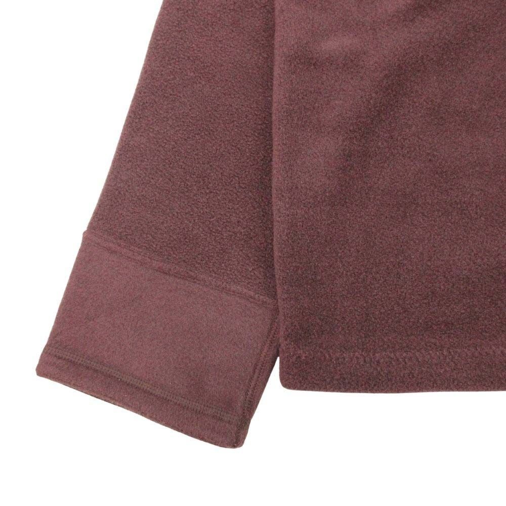 Fendi Vintage FF Logo Turtleneck Fleece Pullover Top Long Sleeve Velour 40 Brown — view 4