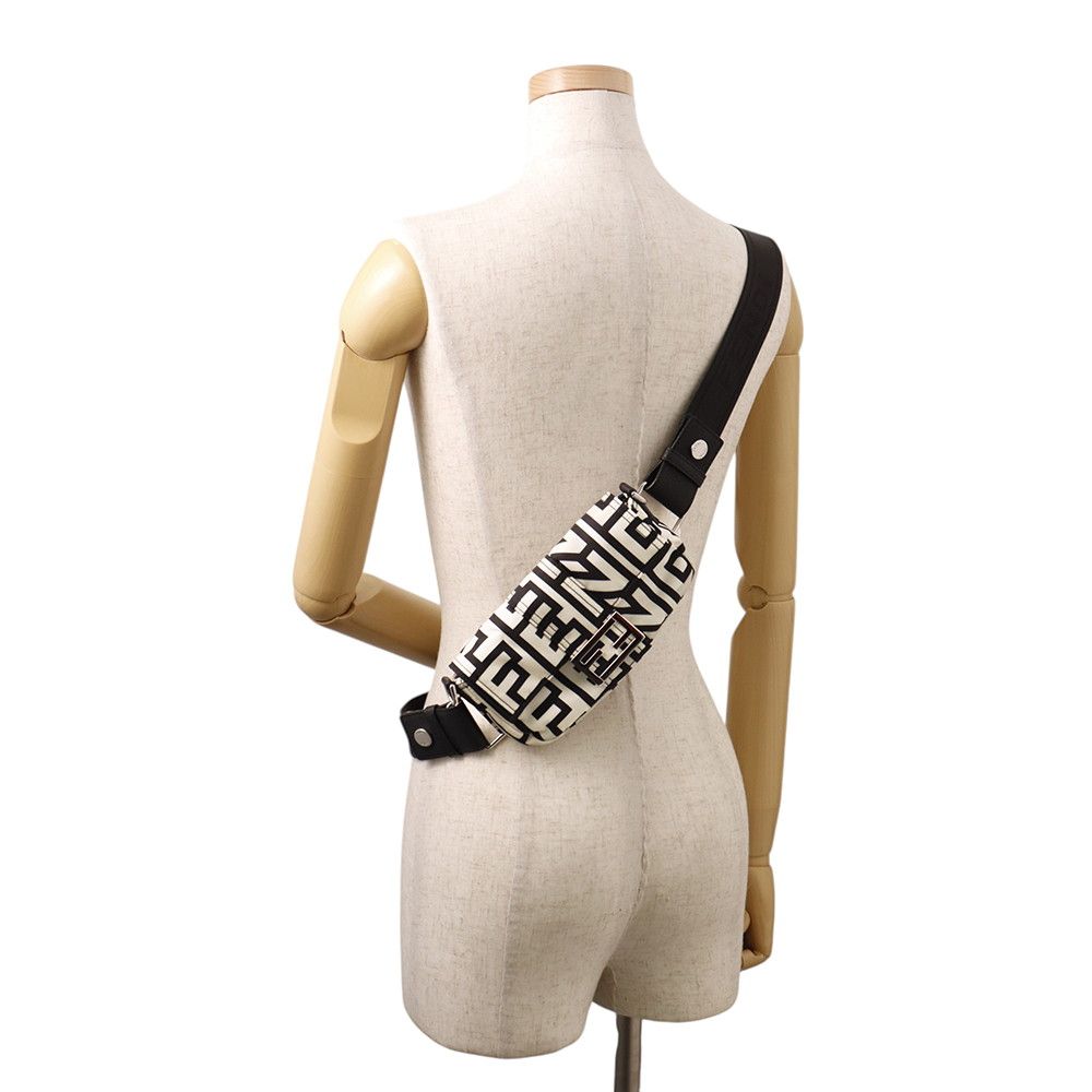 Fendi Belt Bag Zucca Bucket Mini Mark Jacobs Collaboration Nylon Black White — view 6