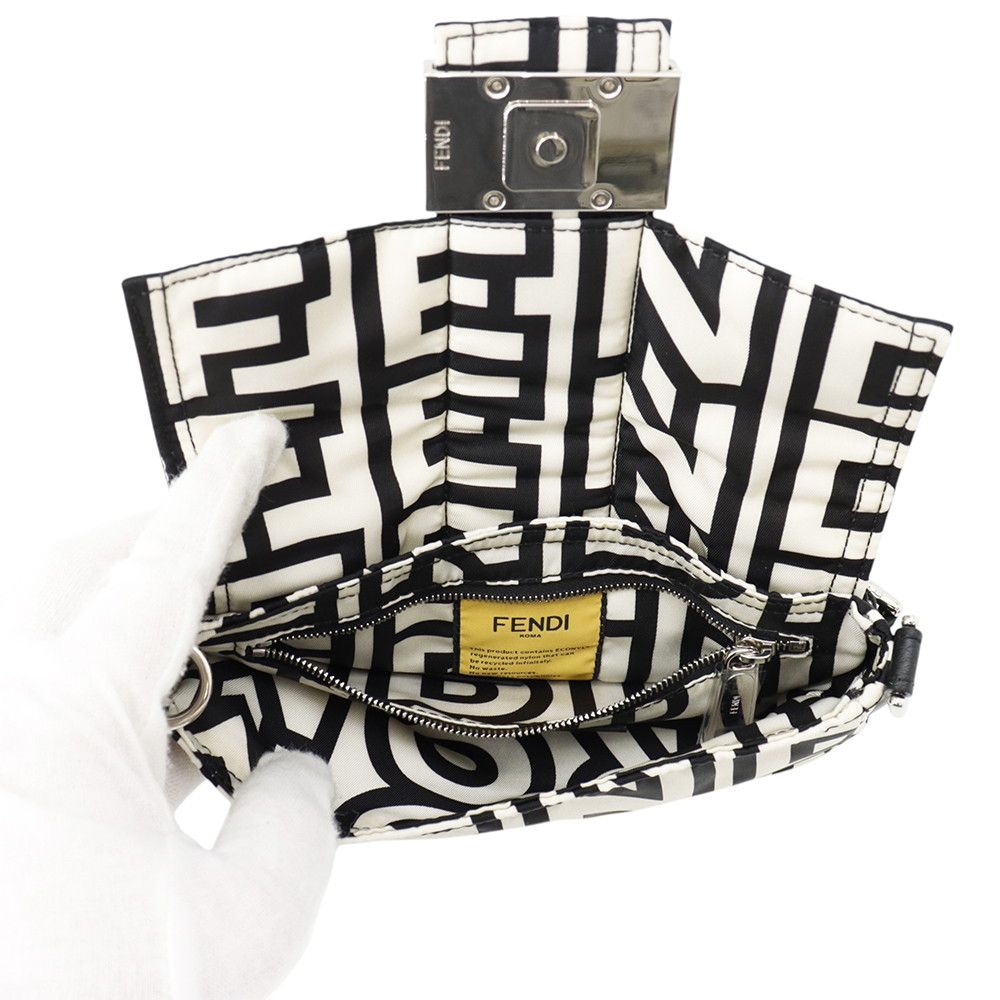 Fendi Belt Bag Zucca Bucket Mini Mark Jacobs Collaboration Nylon Black White — view 8