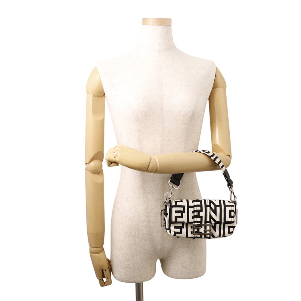 Fendi Belt Bag Zucca Bucket Mini Mark Jacobs Collaboration Nylon Black White — view 7