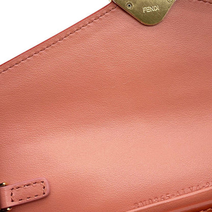 Fendi Chain Wallet FF Diamond Bicolor Leather — view 9
