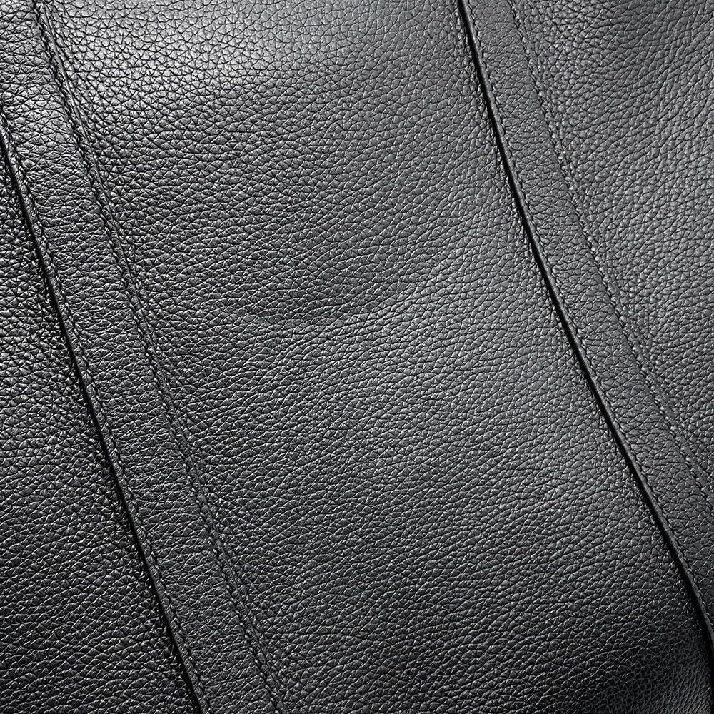 Gucci Business Embossed Logo Briefcase Leather Handbag Black — view 9