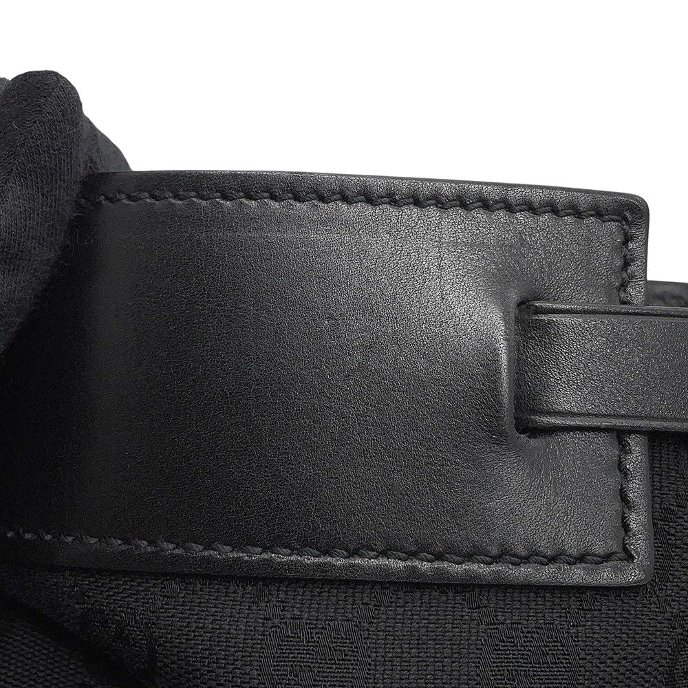 Gucci Tote GG Canvas Leather Black — view 6