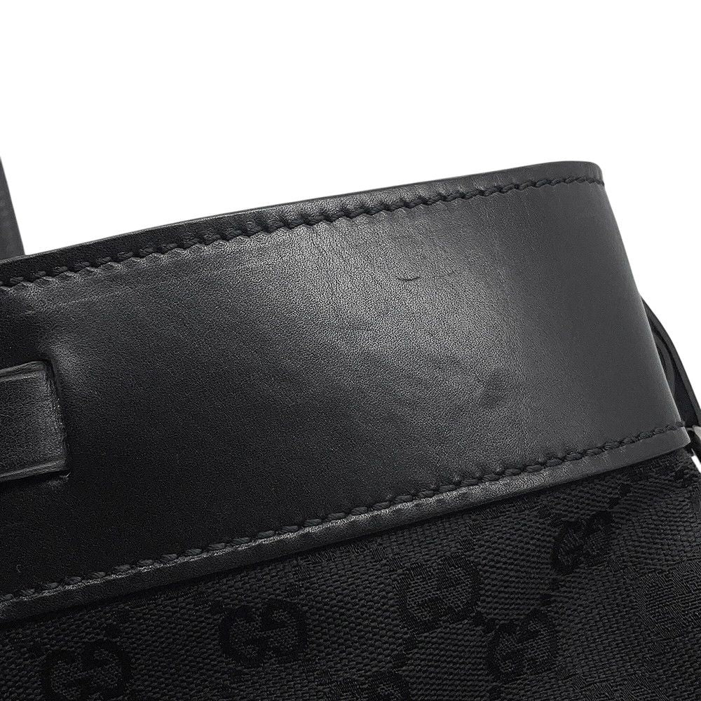 Gucci Tote GG Canvas Leather Black — view 7