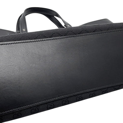 Gucci Tote GG Canvas Leather Black — view 8
