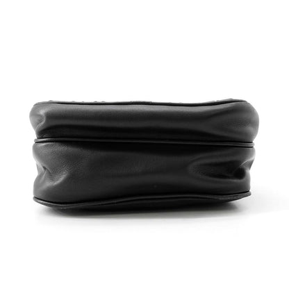 Bottega Veneta Shoulder Bag Intrecciato Leather Black — view 3