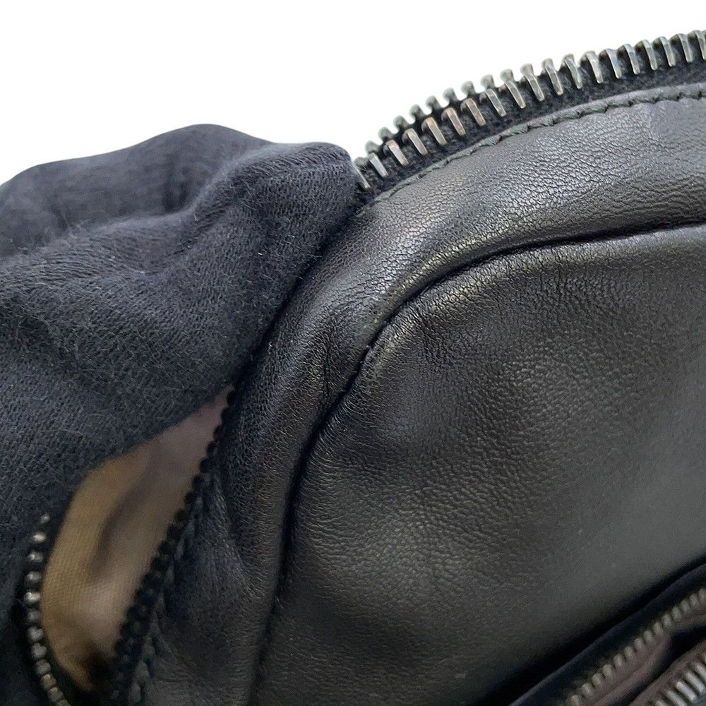 Bottega Veneta Shoulder Bag Intrecciato Leather Black — view 8