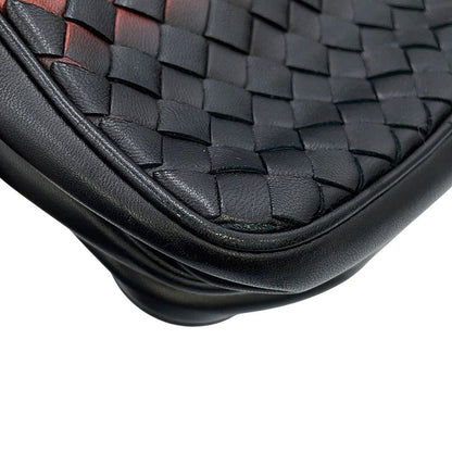 Bottega Veneta Shoulder Bag Intrecciato Leather Black — view 6
