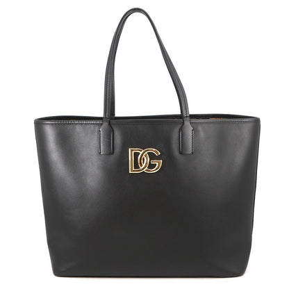 Dolce & Gabbana Tote Fefe Shopping Leather & Black