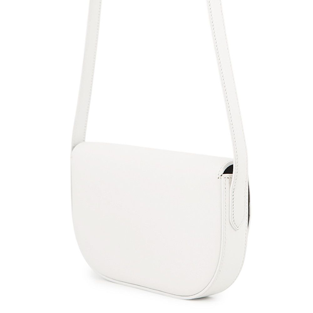 Tiffany & Co Shoulder Bag T Deco Leather White — view 2
