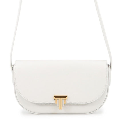 Tiffany & Co Shoulder Bag T Deco Leather White