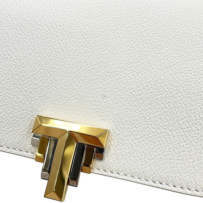 Tiffany & Co Shoulder Bag T Deco Leather White — view 6