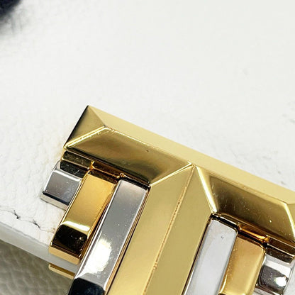 Tiffany & Co Shoulder Bag T Deco Leather White — view 8