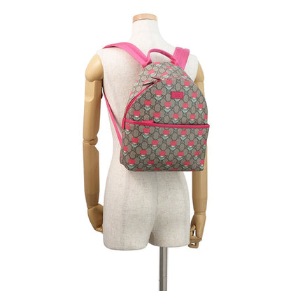 Gucci Backpack Flower Print Children's GG Supreme Leather Kids Kim Seungyoung — view 4