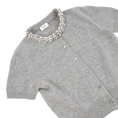 Celine Cardigan Rhinestone Cashmere XS — view 3