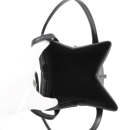 Fendi Shoulder Bag Origami Mini Leather 2-Way Black — view 6