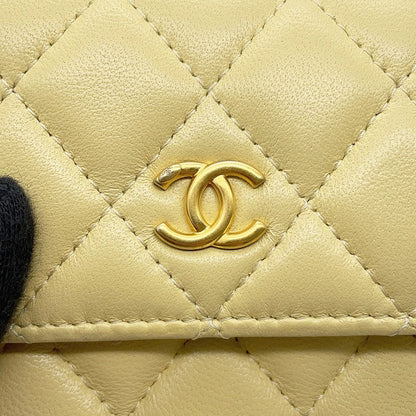 Chanel Chain Shoulder Bag Mini Quilted Cocobol Lambskin — view 9
