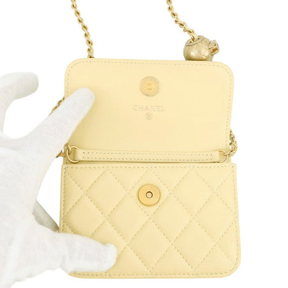 Chanel Chain Shoulder Bag Mini Quilted Cocobol Lambskin — view 5