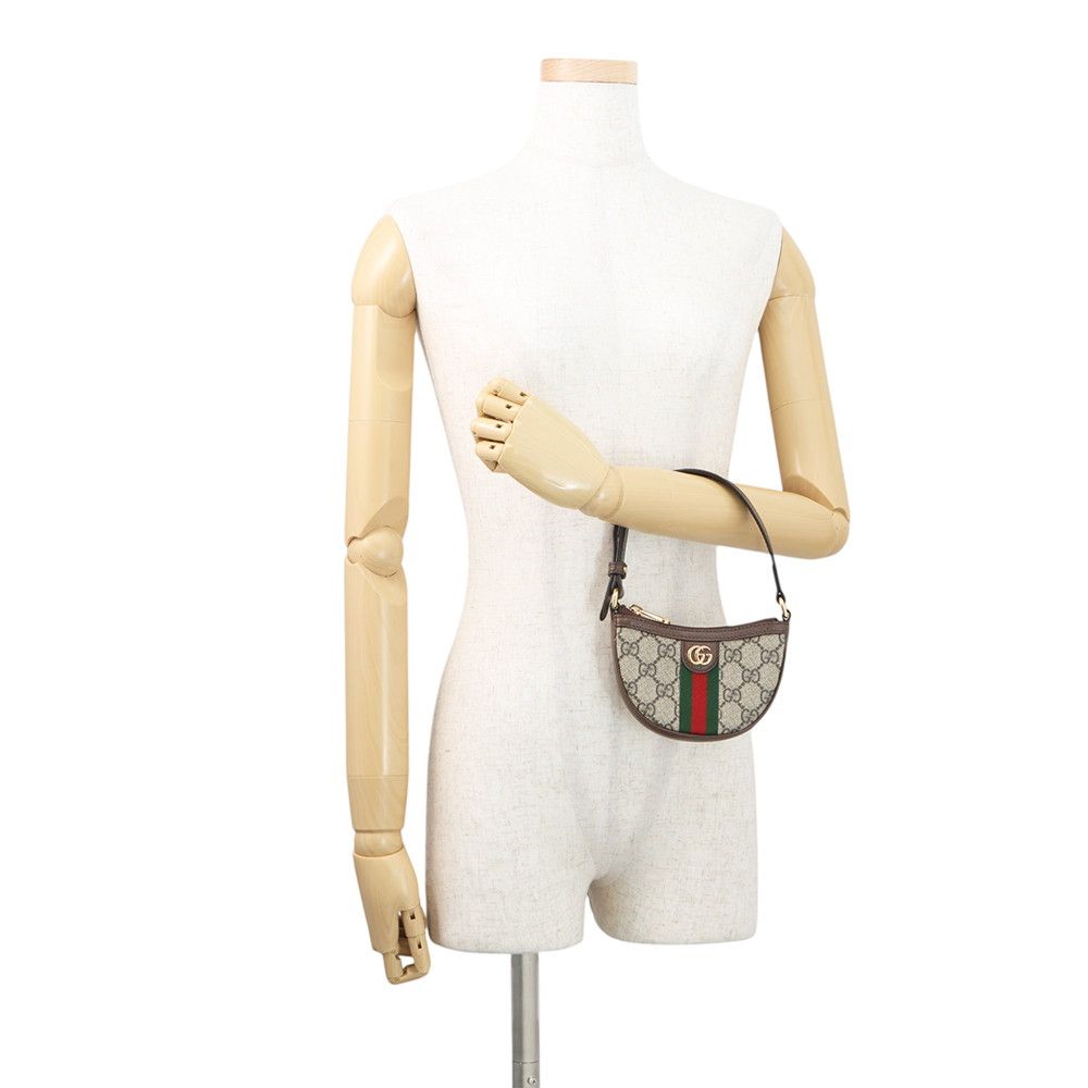 Gucci Ophidia Mini Bag GG Supreme Leather Pouch — view 4