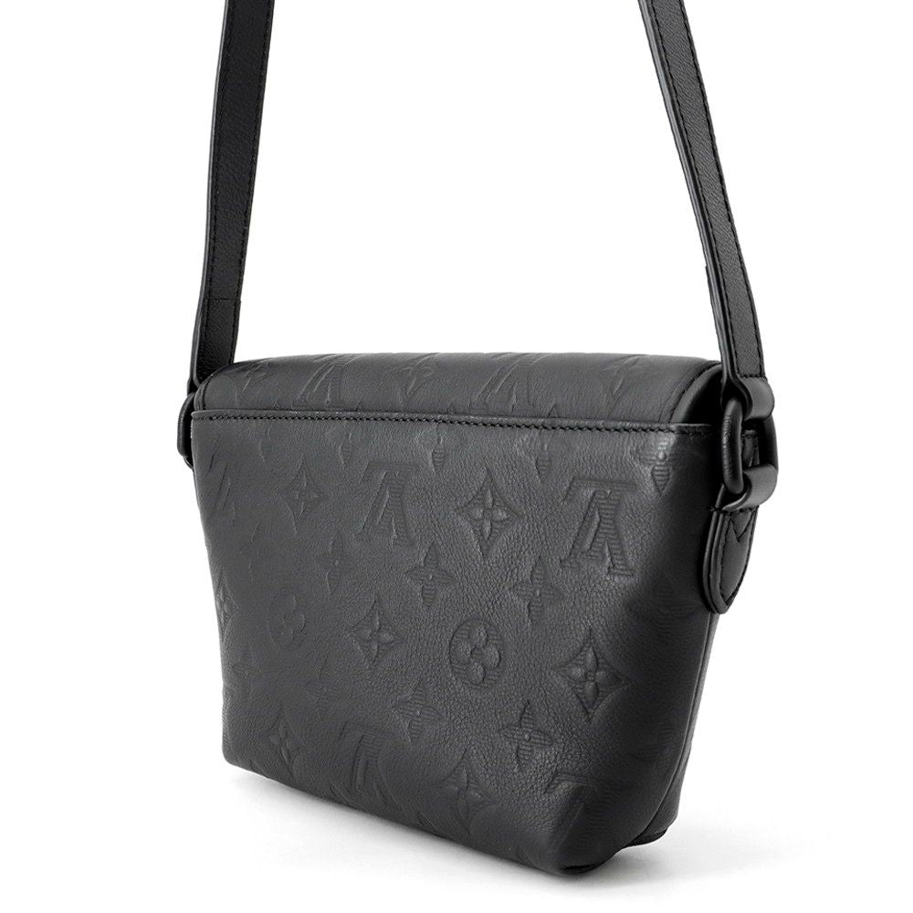 Louis Vuitton Shoulder Bag Monogram Shadow Pulse Wearable Wallet Black — view 2