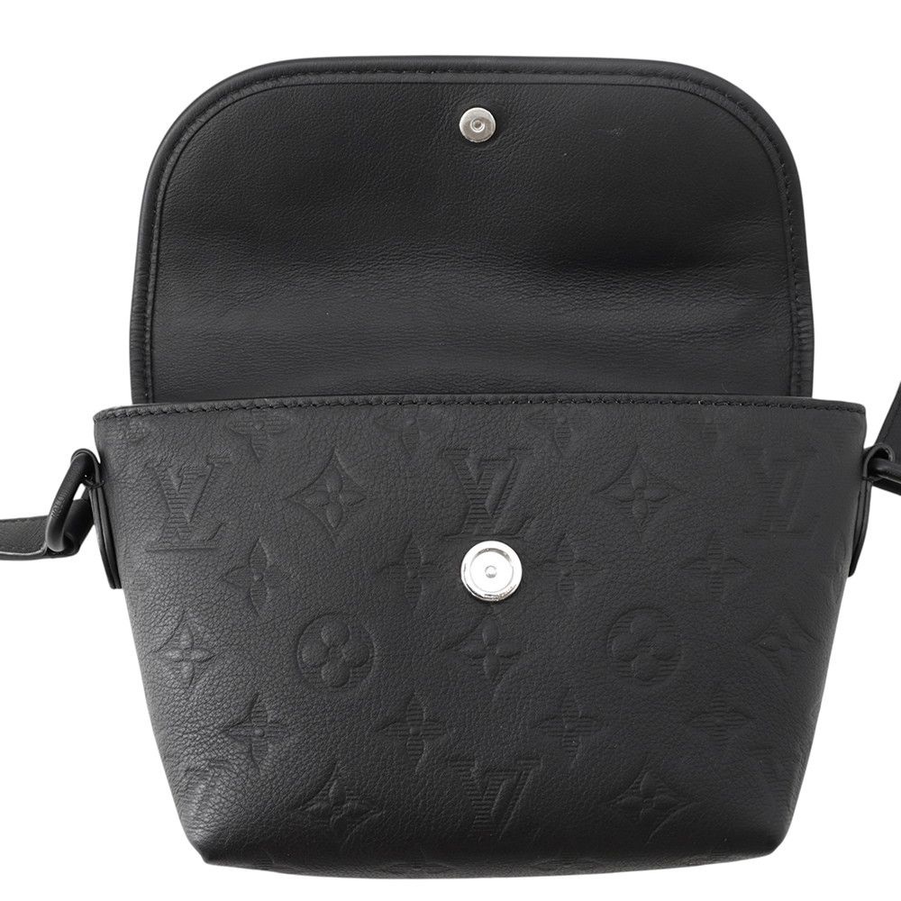 Louis Vuitton Shoulder Bag Monogram Shadow Pulse Wearable Wallet Black — view 6